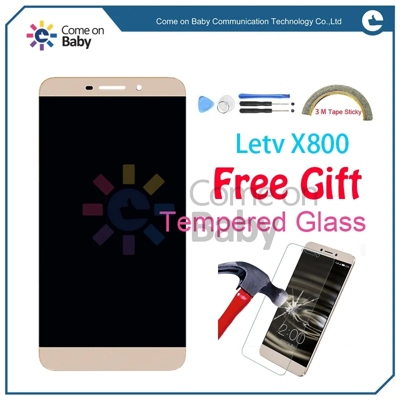 ЖК дисплей и сенсорный экран Letv X800 5 x дюйма 2K дигитайзер в сборе замена для Le one