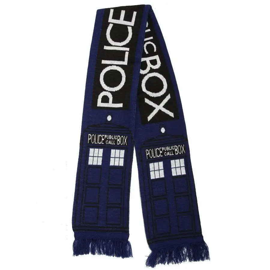 Dr Doctor Who Tardis 8 'общественный колл бокс косплей синий шарф шейный платок |