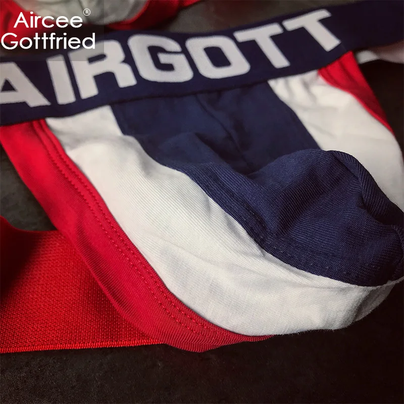 AIRGOTT бренд Для мужчин нижнее белье с низкой талией Гей Сисси хлопковые трусы
