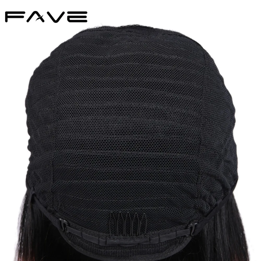 FAVE 4*4 парики из натуральных волос на шнурках бразильские волосы Remy парик 150%