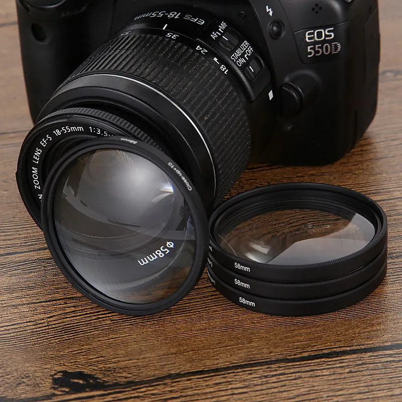 Комплект фильтров для макросъемки FW1S 58 мм + 1 2 4 10 Canon EOS 650D 600D 18|lens nikkor|lens filter nikonfilter