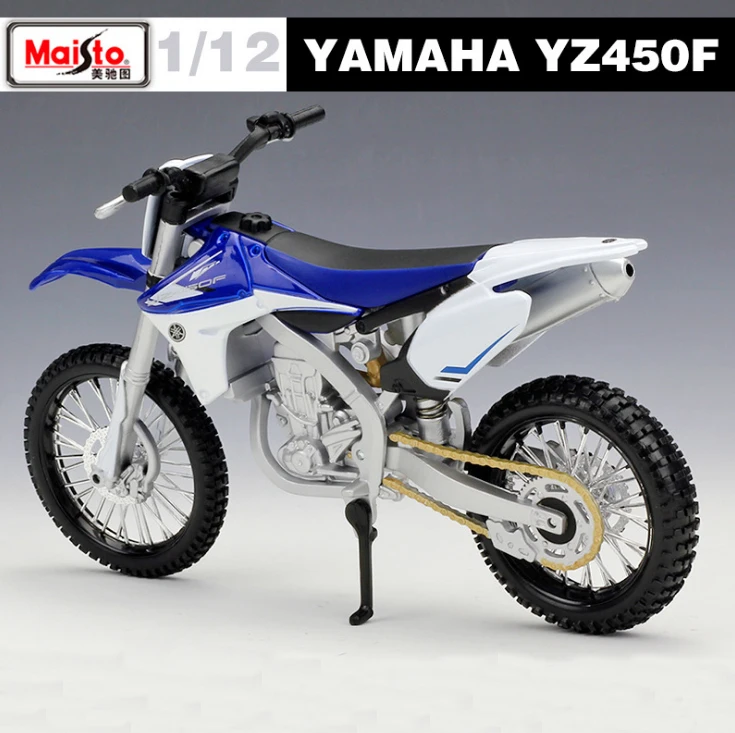 

Модель спортивного гоночного мотоцикла Maisto в масштабе 1:12 YAMAHA YZ450F, Коллекционная модель мотоцикла