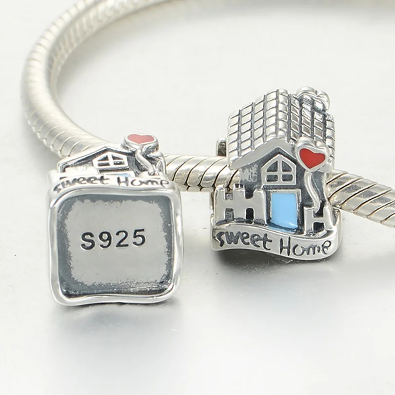 Новинка! Оригинальные Твердые бусины из стерлингового серебра 925 пробы Милая