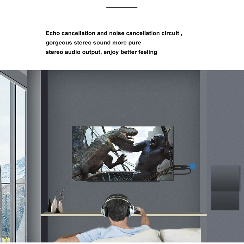 2018 B5 Bluetooth transmitter manufacturers private mode adapter 4.1 audio headset TV Cumputer | Электроника