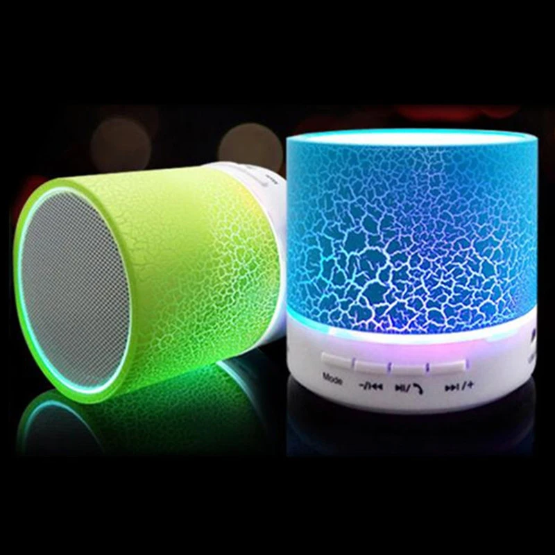 A9 мини Беспроводной Bluetooth Динамик светодиодный Hands Free TF USB s Портативный сабвуфер 3