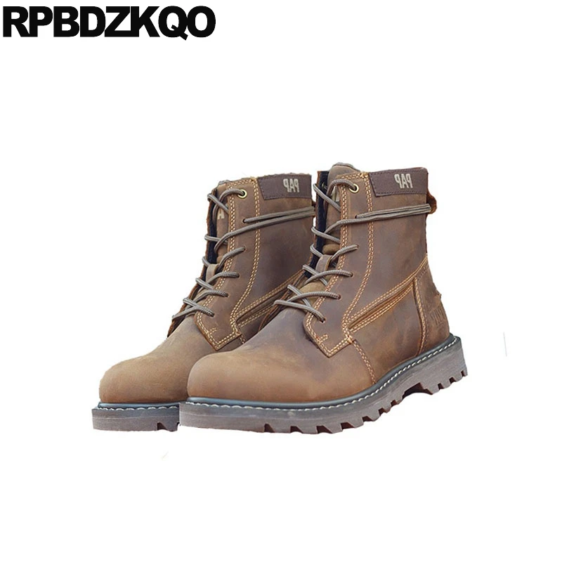 С натуральным лицевым покрытием В стиле милитари 2021 армейские ботинки мужские