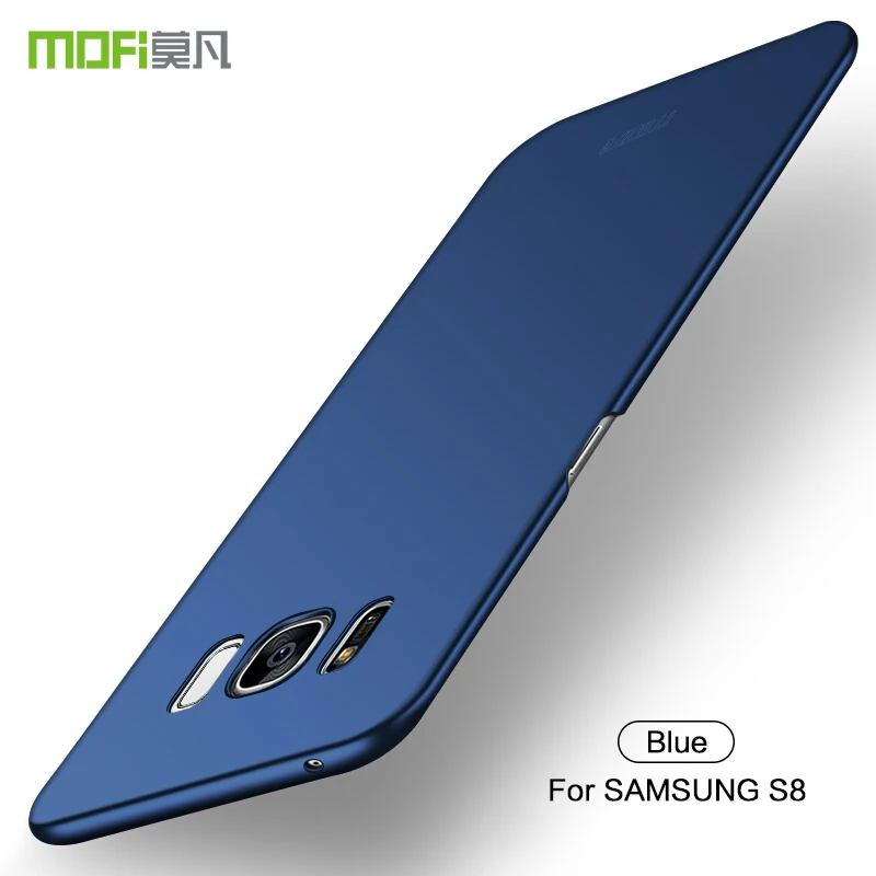 Роскошный тонкий жесткий чехол для Samsung galaxy S8/S8 Plus твердый цветной защитный