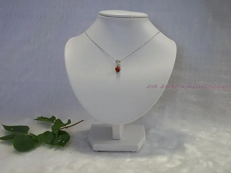 Ожерелье из белой искусственной кожи подвеска на цепочке ювелирные изделия