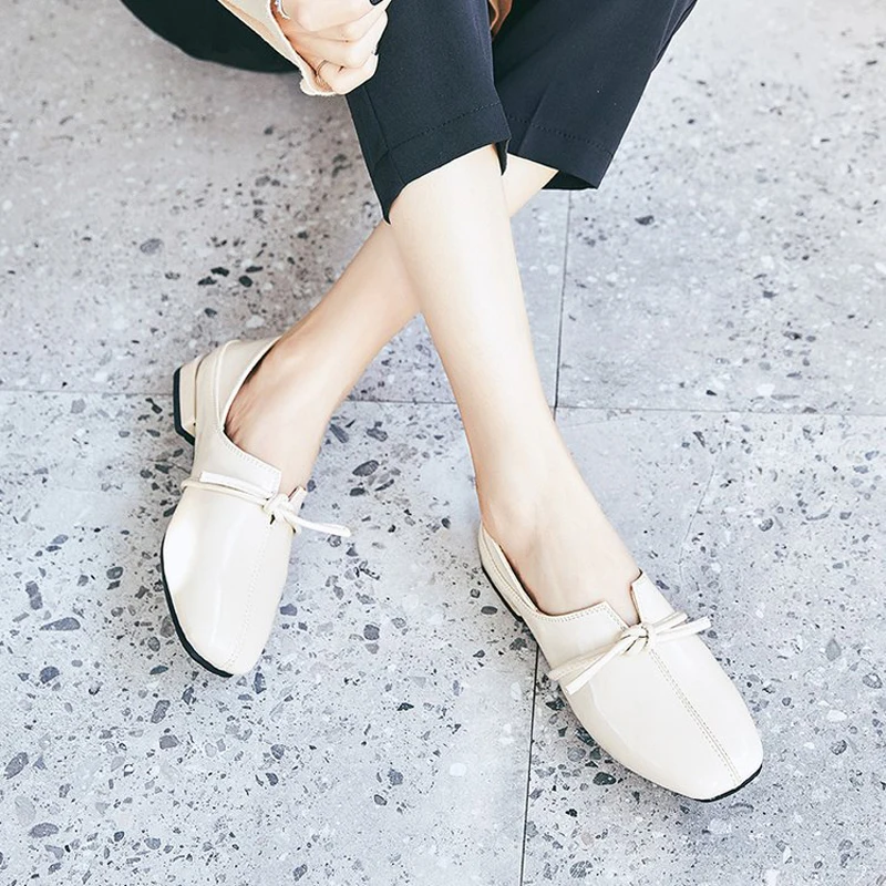 2019 новые весенние туфли-оксфорды из лакированной кожи женские туфли-лодочки на