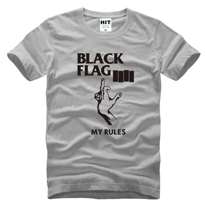 2017 Новые Короткие Американская Панк Рок Группы Black Flag Мужские мужчины Футболка