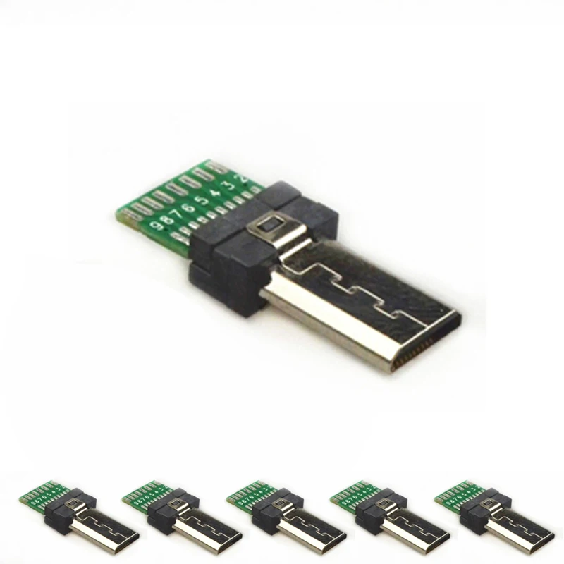 15 Pin Mini USB PCB Connector Micro 15pin usb Connector Data USB 1-100 Pack Male Jack for Sony Digital Camera MP3 Xperia M C1904