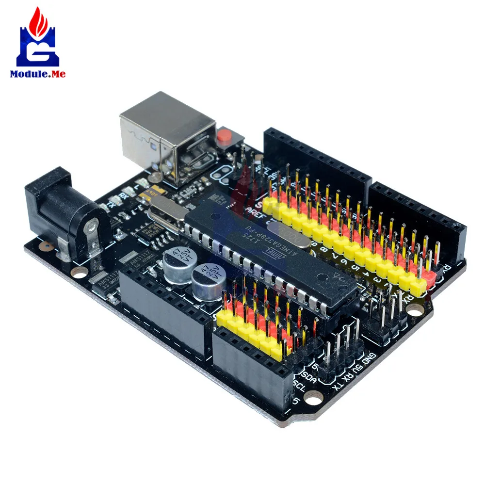Для Arduino совместимая плата UNO R3 PLUS Atmega328P Atmega16u2 разработка расширения микроконтроллер щит модуль SPI IIC One