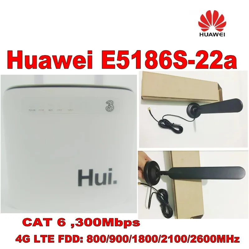 Разблокированный беспроводной маршрутизатор cat6 300 Мбит/с Huawei e5186 4g LTE Wi Fi ключ