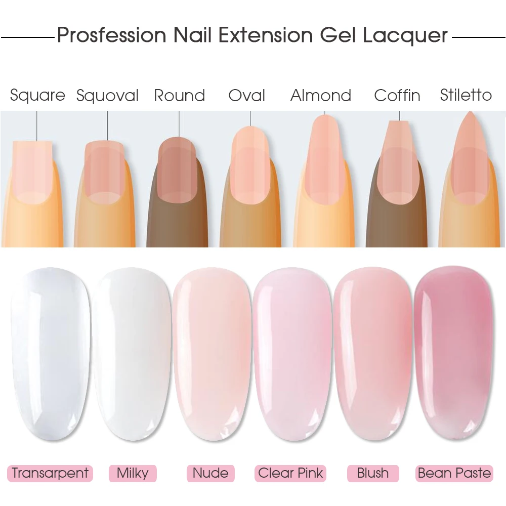 1 шт. акриловый Гель лак для наращивания базового покрытия ногтей стекловолокно