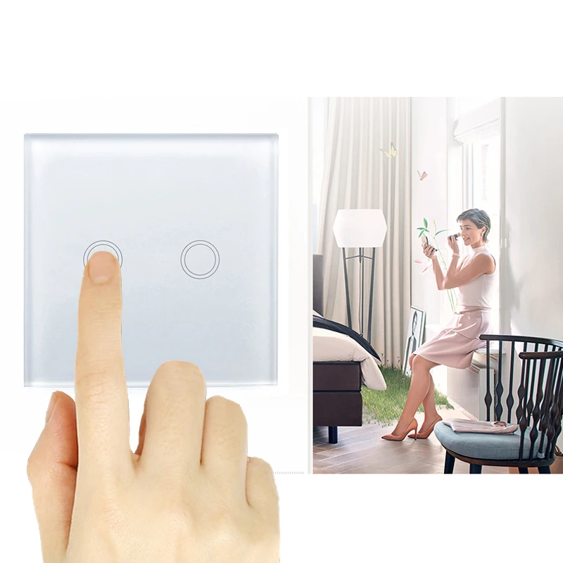 Универсальный сенсорный настенный переключатель передатчик приемник 433 МГц rf