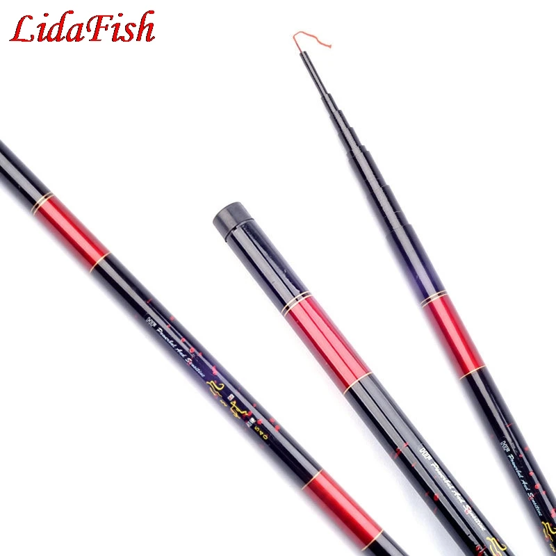 Портативная телескопическая удочка Удочка из углеродного волокна рыболовные