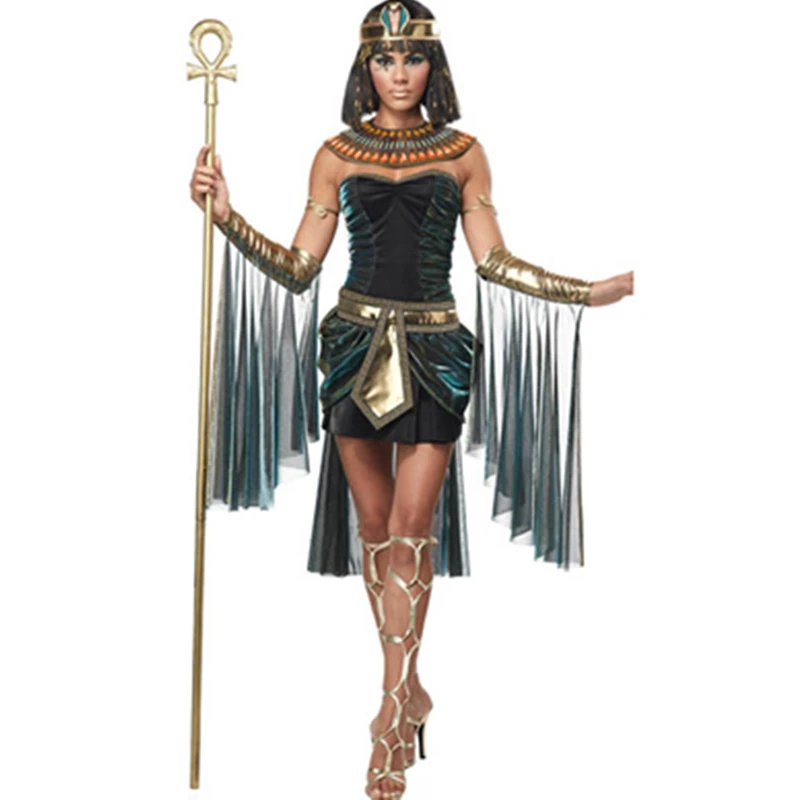 Женский роскошный костюм Клеопатра египетской богини для косплея|egyptian goddess