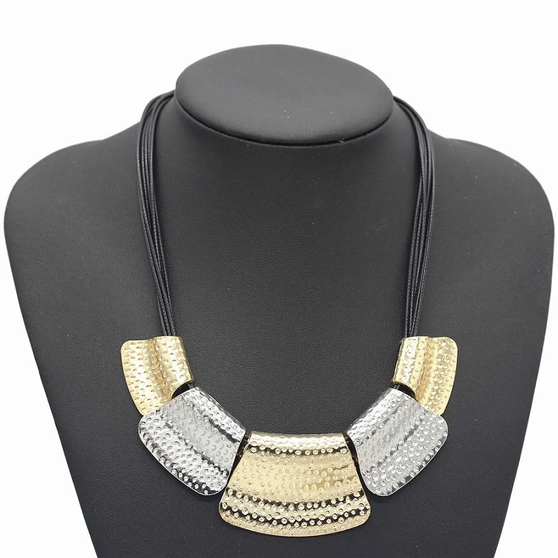 silver Find Me, модный бренд, сплав, Геометрическая длинная цепочка, воротник, колье, ожерелье, Ретро стиль, бохо, макси, массивное ожерелье, женское ювелирное изделие - Окраска металла: silver
