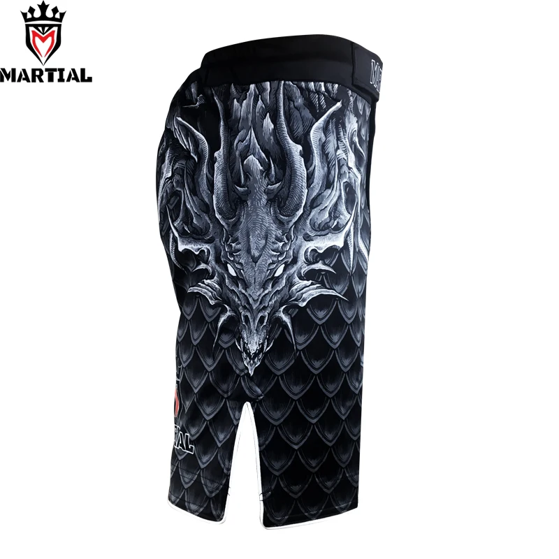 Боевые боевые шорты: защитник Соединенных предметов шорты bjj muay thai с драконом mma