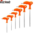 Внутренний шестигранный ключ NICEYARD, Т-образная ручка, 2,5 мм, 3 мм, 4 мм, 5 мм, 6 мм, 8 мм, шестигранный ключ из высокоуглеродистой стали, торцевой ключ, ручной инструмент