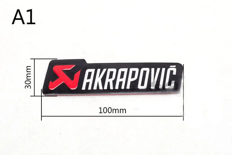 Темно-бордовый TKOSM Мотоцикл 3D Akrapovic выхлопной скутер труба глушителя стикеры аксессуары AR Tubo Escape Moto протектор Mivv Yoshimura - Цвет: Темно-бордовый