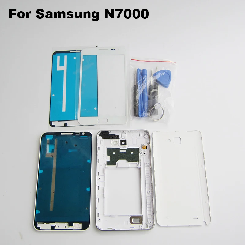 Для samsung Galaxy Note 1 я N7000 i9220 полный Корпус случае Запчасти для авто задняя крышка +