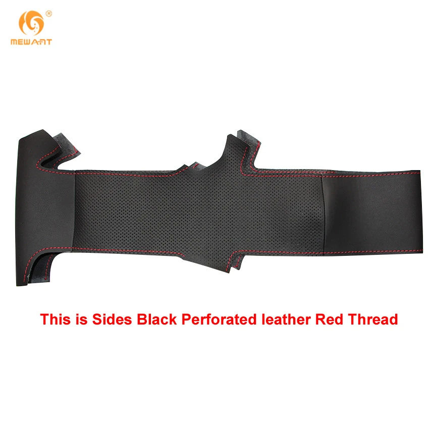 MEWANT черный чехол рулевого колеса автомобиля из искусственной кожи для BMW E70 X5 2007