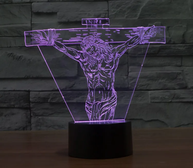 7 цветов Иисус Крис христианство забавные игрушки модель фигурки продукт 3D