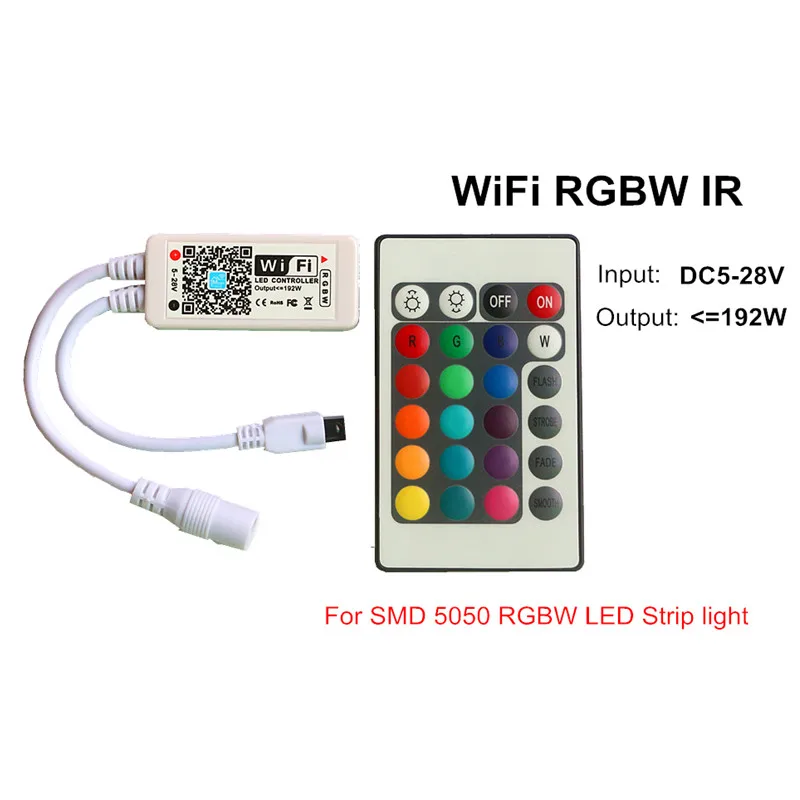 WiFi RGBW IR Magic Home WiFi rgb-контроллер Smart APP Amazon Alexa Google светодиодный пульт дистанционного управления Pixel для 5050 RGB RGBW WS2812B WS2811 - Испускаемый цвет: WiFi RGBW IR