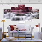 5 шт., декоративная картина на холсте Водопад