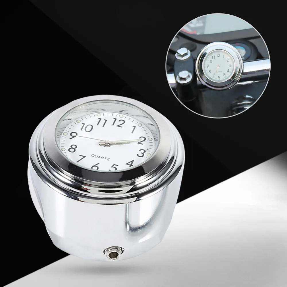 Часы VGEBY на руль мотоцикла 7/8 дюйма 1 дюйм|clock white|clock timeclock dial |