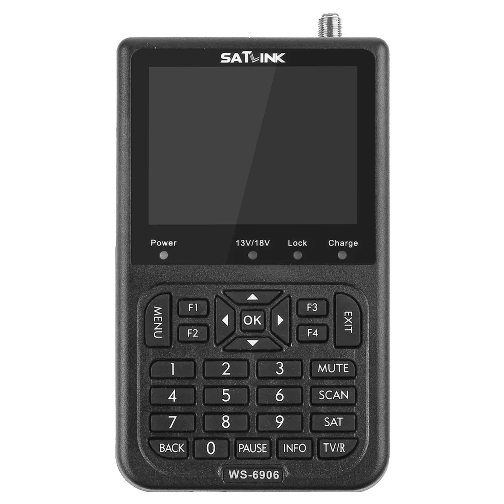 Спутниковый измеритель спутникового сигнала SATLINK WS-6906 3 5 &quotЖК-экран DVB-S FTA для ТВ AV