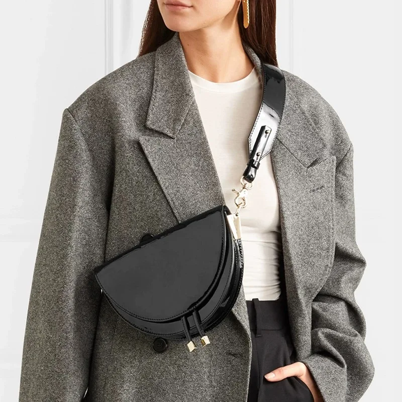 Модные Аллигатор кожаный седельный мешок женские роскошные сумки на плечо