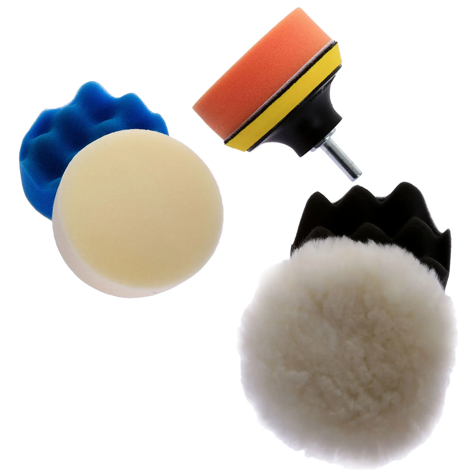 Yetaha 7 шт./компл. 80 мм полировальная накладка зеркальная с переходником для дрели M10