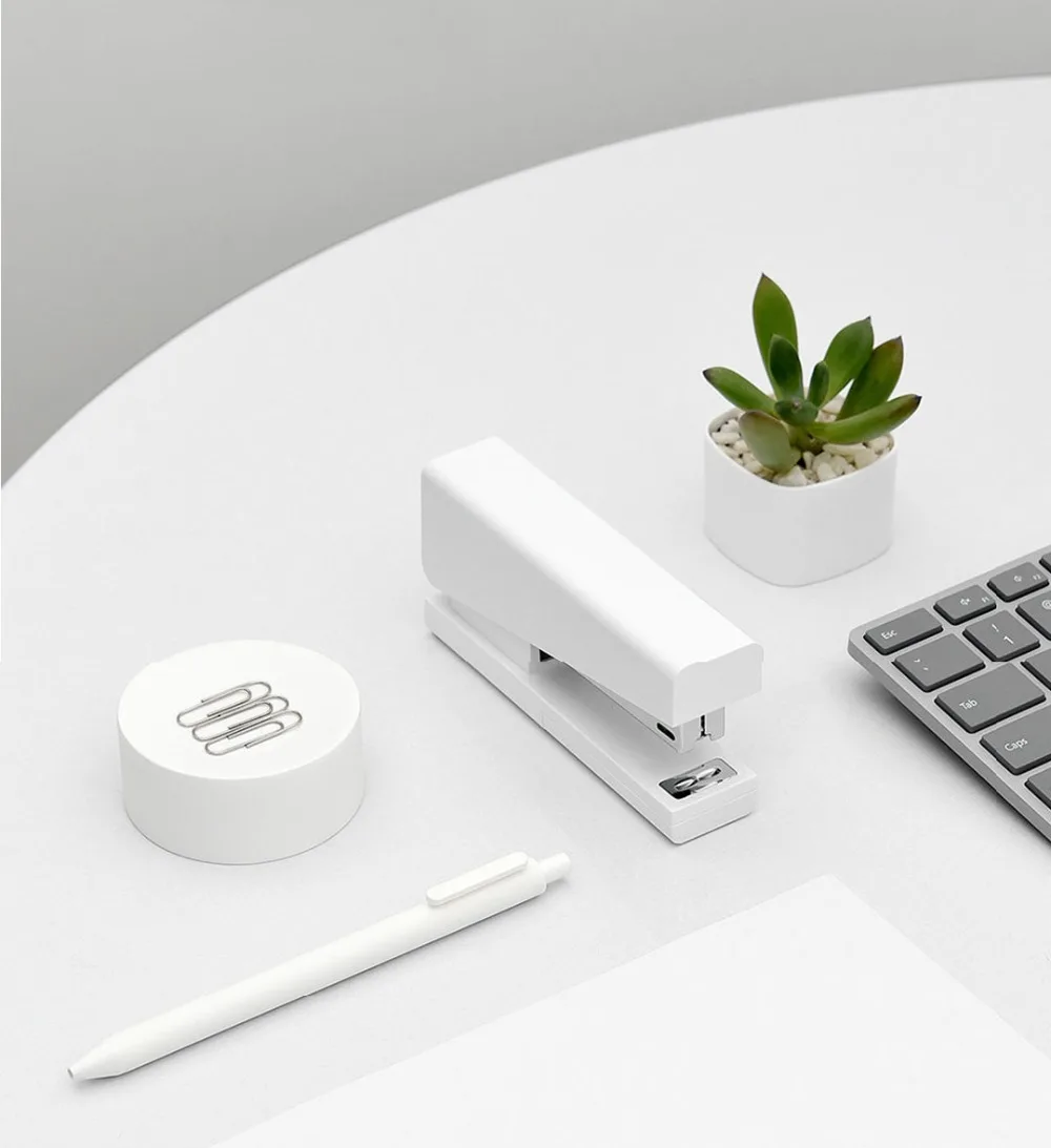 Степлер Xiaomi Mijia Kaco LEMO 24/6 26/6 с 100 скобами для бумаги, офиса, школы, дома, набор с 1000 скобами