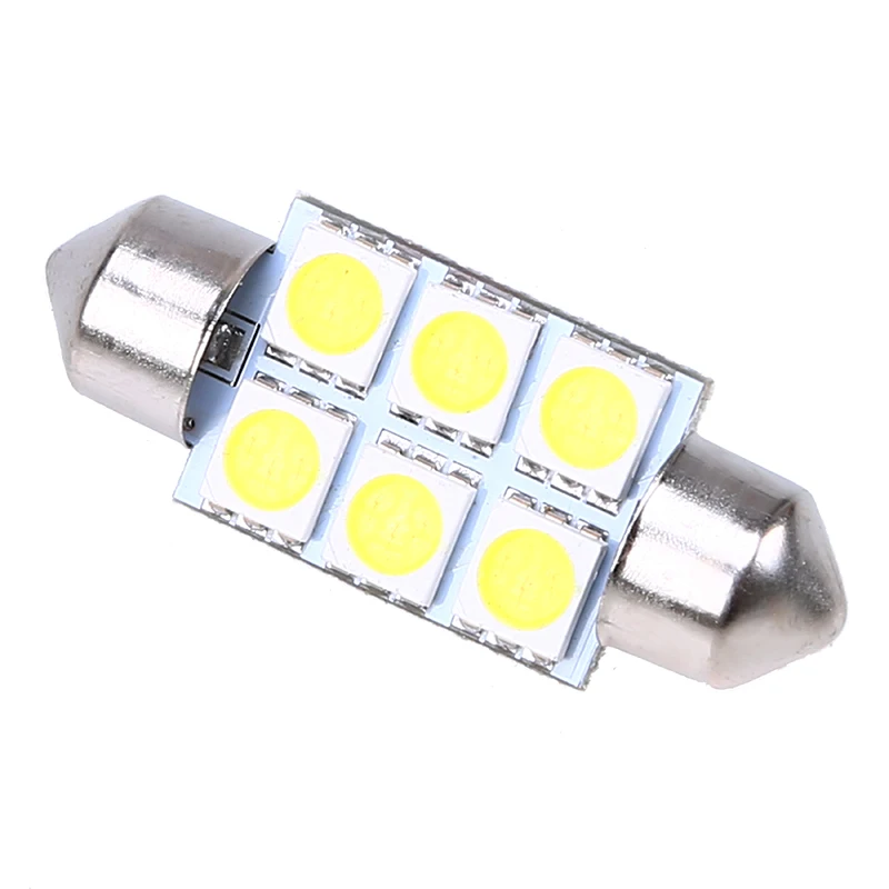 Posbay 1/2/4/10 шт 36 мм 5050 6SMD белый микро общего автомобиля гирлянда для салона Купол