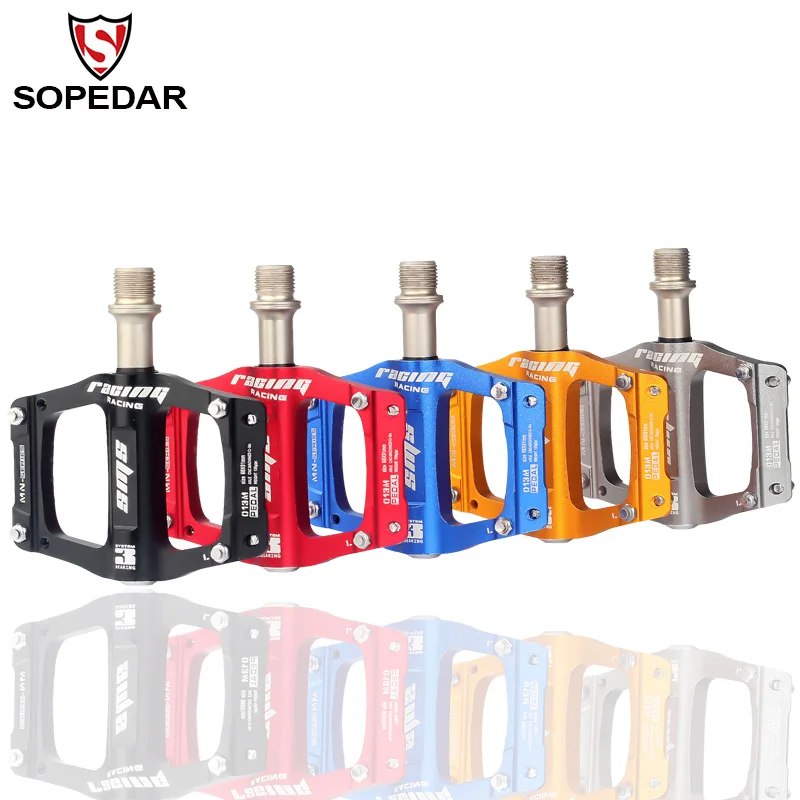 SOPEDAR MTB велосипедный Сверхлегкий педаль BMX 3 подшипник платформа фиксированная
