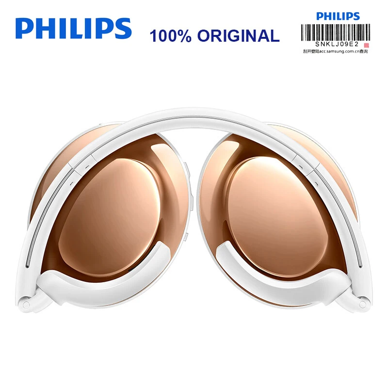 Philips SHB4805 Беспроводной наушники Bluetooth 4,1 с микрофоном складной Адаптивная Шум шумоподавления стерео бас для S8 S9 Note8