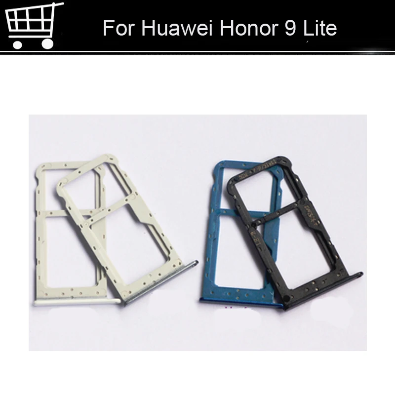 Оригинальный новый для Huawei Honor 9 Lite Серебряный лоток sim-карт sd-карт держатель