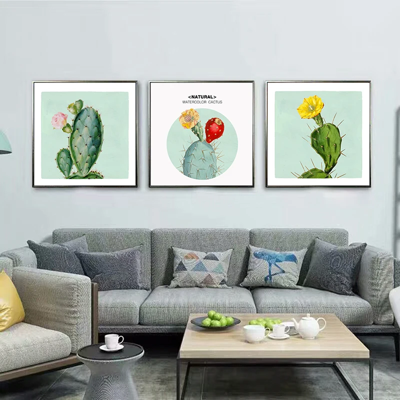 Картина кактус с акварелью|Рисование и каллиграфия| |