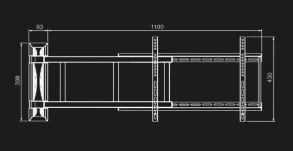 Интеллигентая(ый) Электрический дистанционный пульт с lcd вращающийся плоскую поверхность настенное крепление многофункциональная тонкая Подставка под ТВ-приемник ТВ стенд 32-70 дюймов