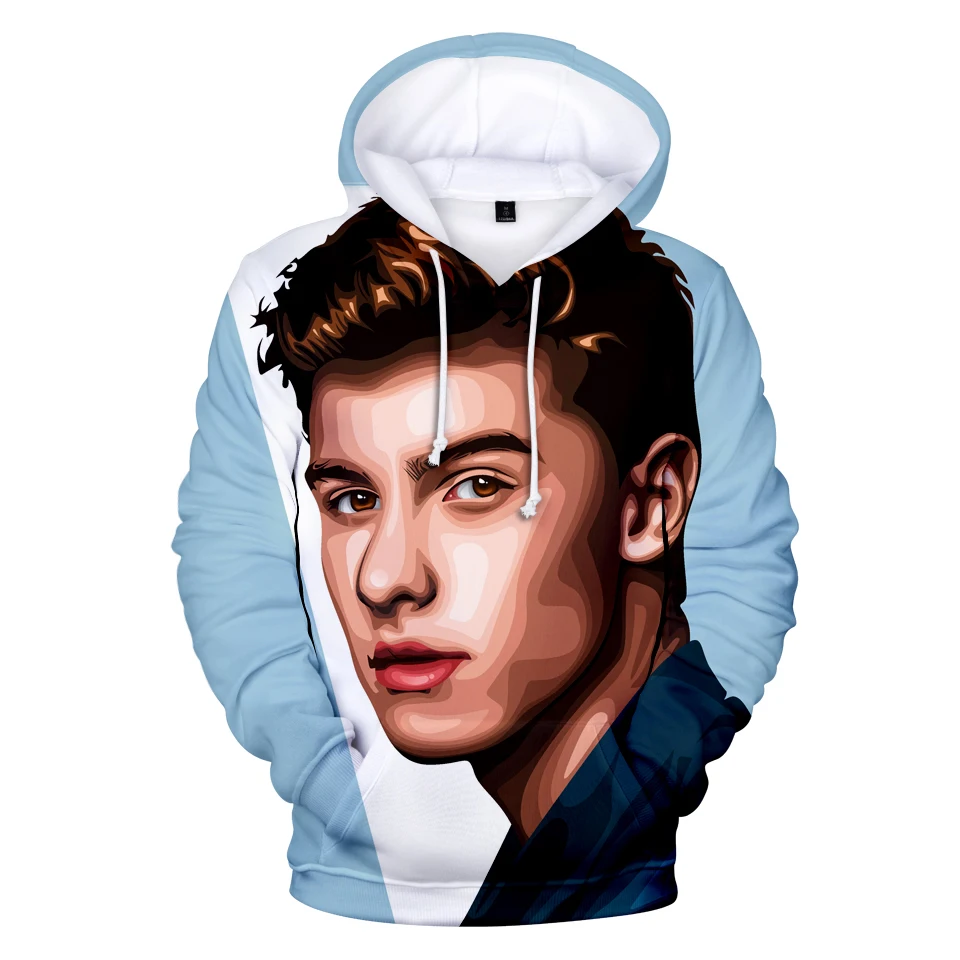 Новейшая модель 3D Шон Мендес фанатская толстовка для мальчиков и девочек