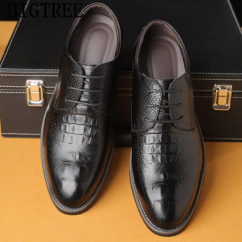

Mens Dress Shoes Genuine Leather Crocodile Shoes Men Oxford Italian Fashion Formal Shoes Men Elegant Zapatos De Vestir Hombre