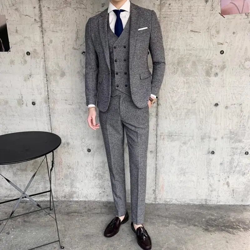 Мужские костюмы для жениха свадебное платье торжественные высокое качество