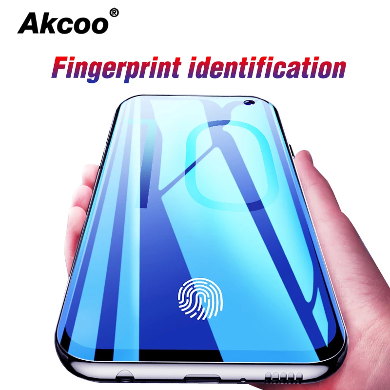 Akcoo S10 плюс Защитная пленка для экрана с закругленными краями и отпечатков пальцев разблокированная для samsung Galaxy S10 пленка на передний экран S10e задняя пленка из мягкого ТПУ чехлы