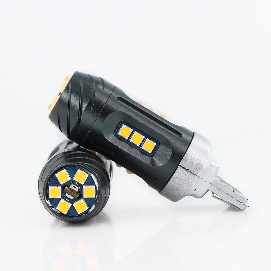 Светодиодная лампа T20 LED 7440 W21W W21/5W 18 led Canbus Free 1156 BAU15S PY21W BA15S P21W светодиодная для