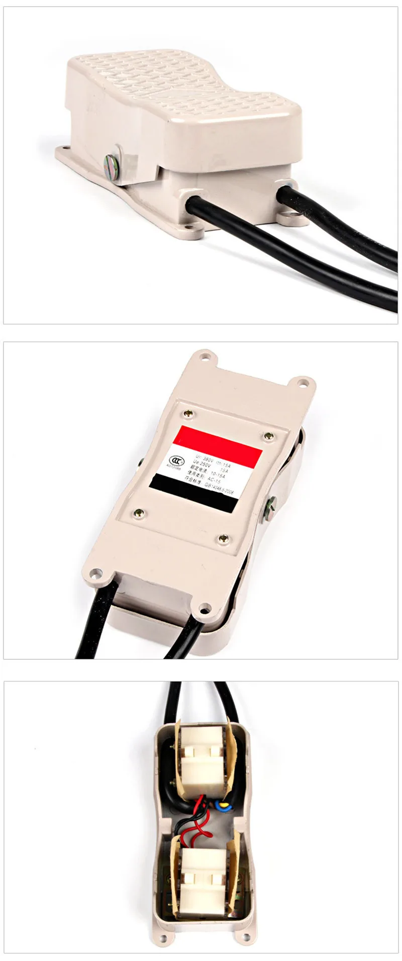 YDT1-101 Ножной Переключатель педаль Управление Задний Переключатель 220 V/380 V 10A 15A двойной Управление трехфазный двигатель