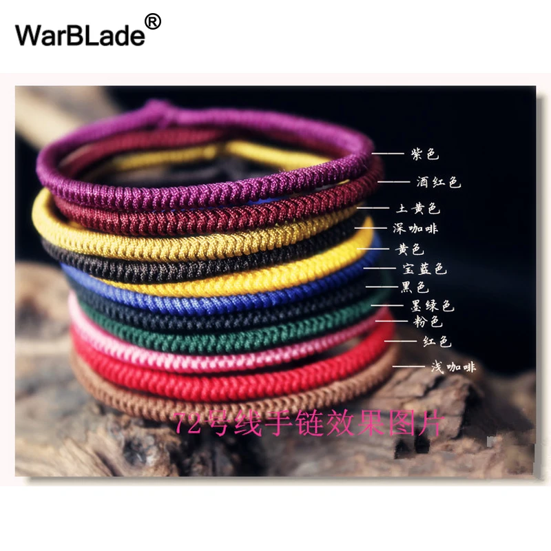

WBL 100M/Spool Cotton Cord 0.8mm 1mm 1.5mm 2mm Nylon Cord Thread Chinese Knot String DIY Beading Braided Bracelet Jewelry Making