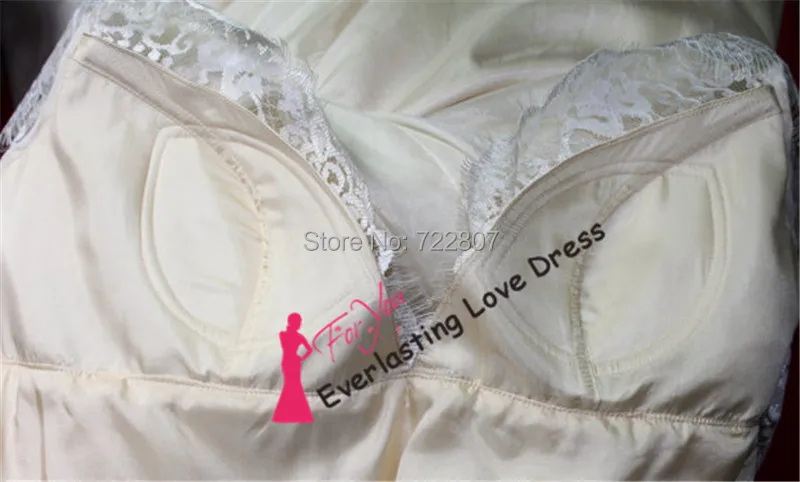 2014 Applique Beading Champagne Belt Inspired Lace Wedding Dress Open Back Cap Sleeves Empire Waist Maternity Bridal Gown | Свадьбы и