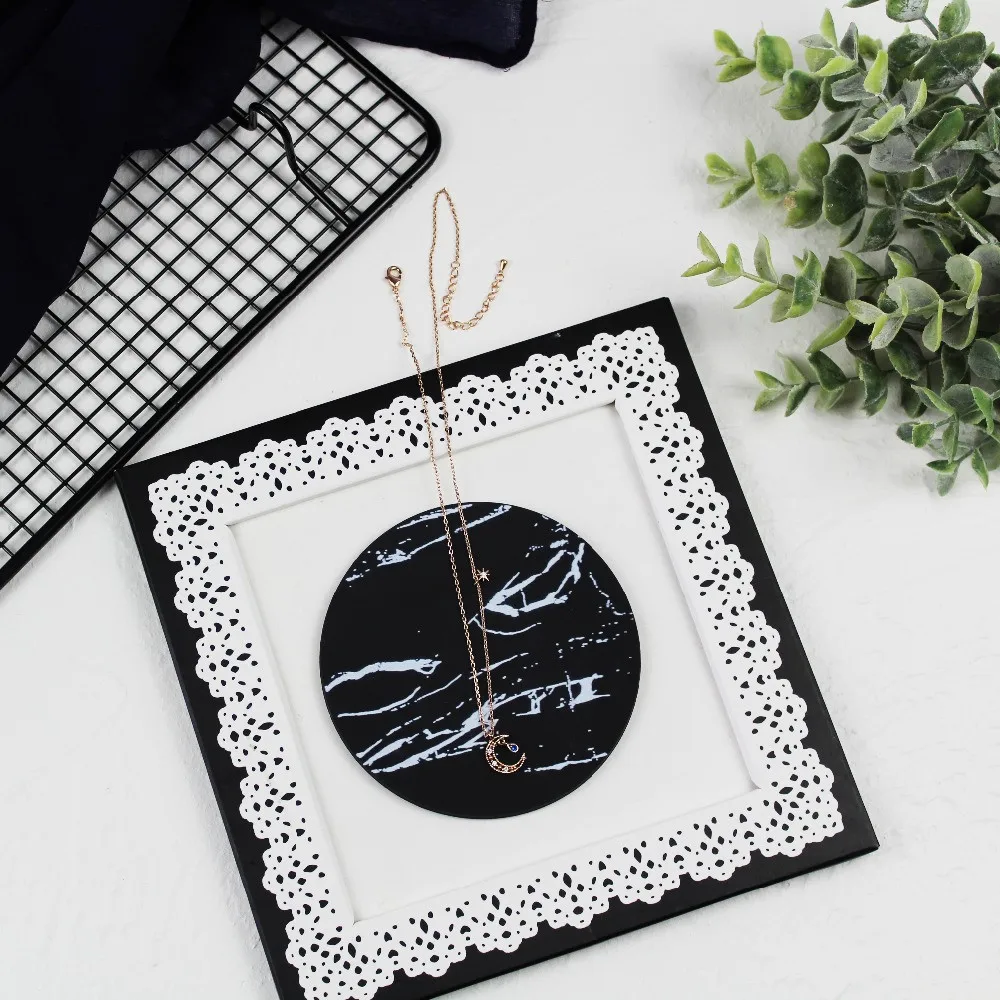 Шикарные силиконовые эмуляционные Мраморные Подставки под кофейные чашки